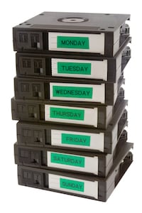 Computer backup tapes for data recovery