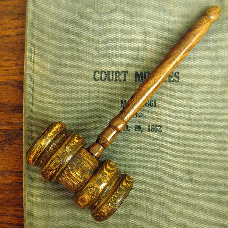 Law Book and Gavel
