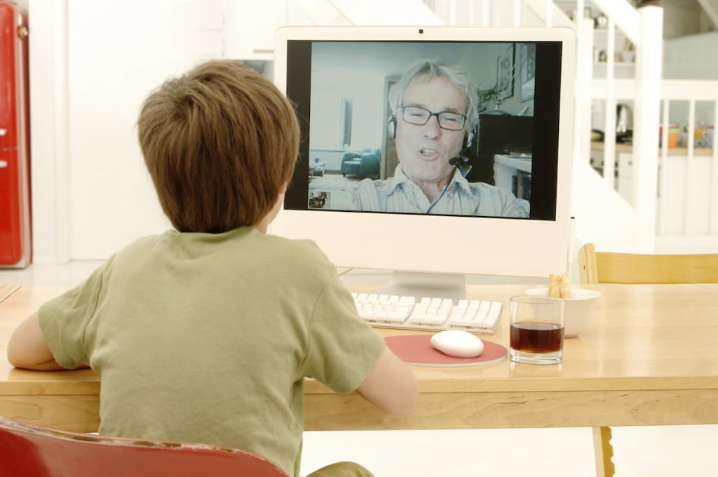 Online Therapy Between Kid and Therapist
