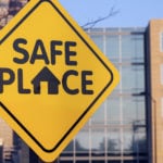 Sign that says "Safe Place"