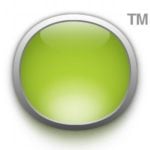 A green circle that looks like a button, representing Carbonite's brand