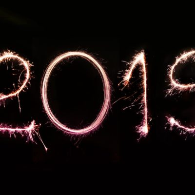 the numbers 2019 written out in sparklers