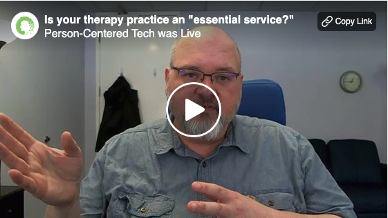 Is Your Therapy Practice an “Essential Service”?