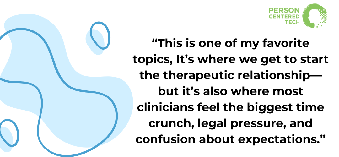 An image that reads: a client's records are mote than just clinical notes