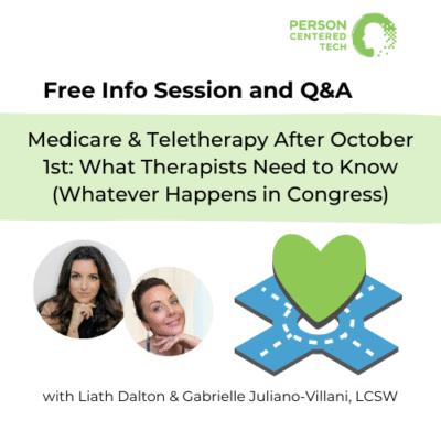 Registration: Medicare & Teletherapy After October 1st: What Therapists Need to Know (Whatever Happens in Congress)